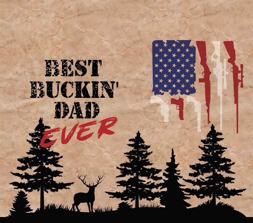 Best Bucking Dad 20oz Straight Skinny Tumbler