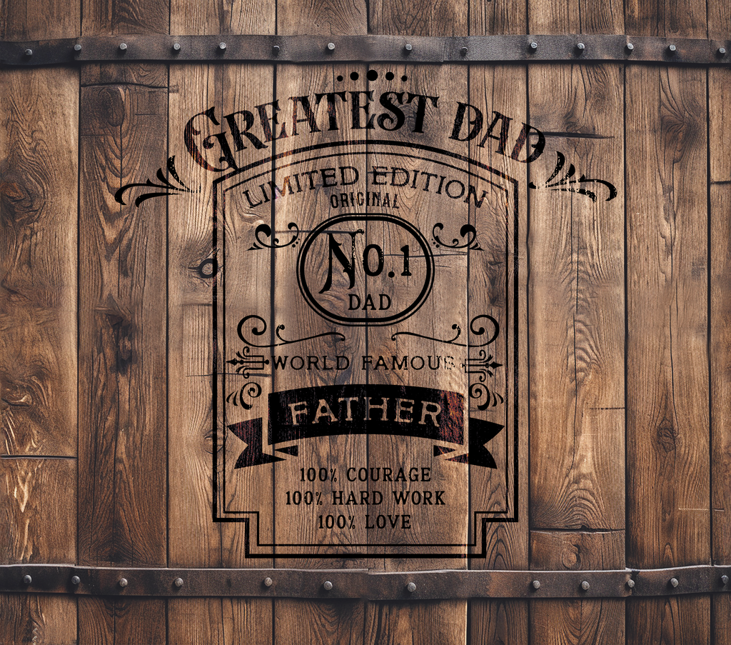 Greatest Dad 20oz Straight Skinny Tumbler
