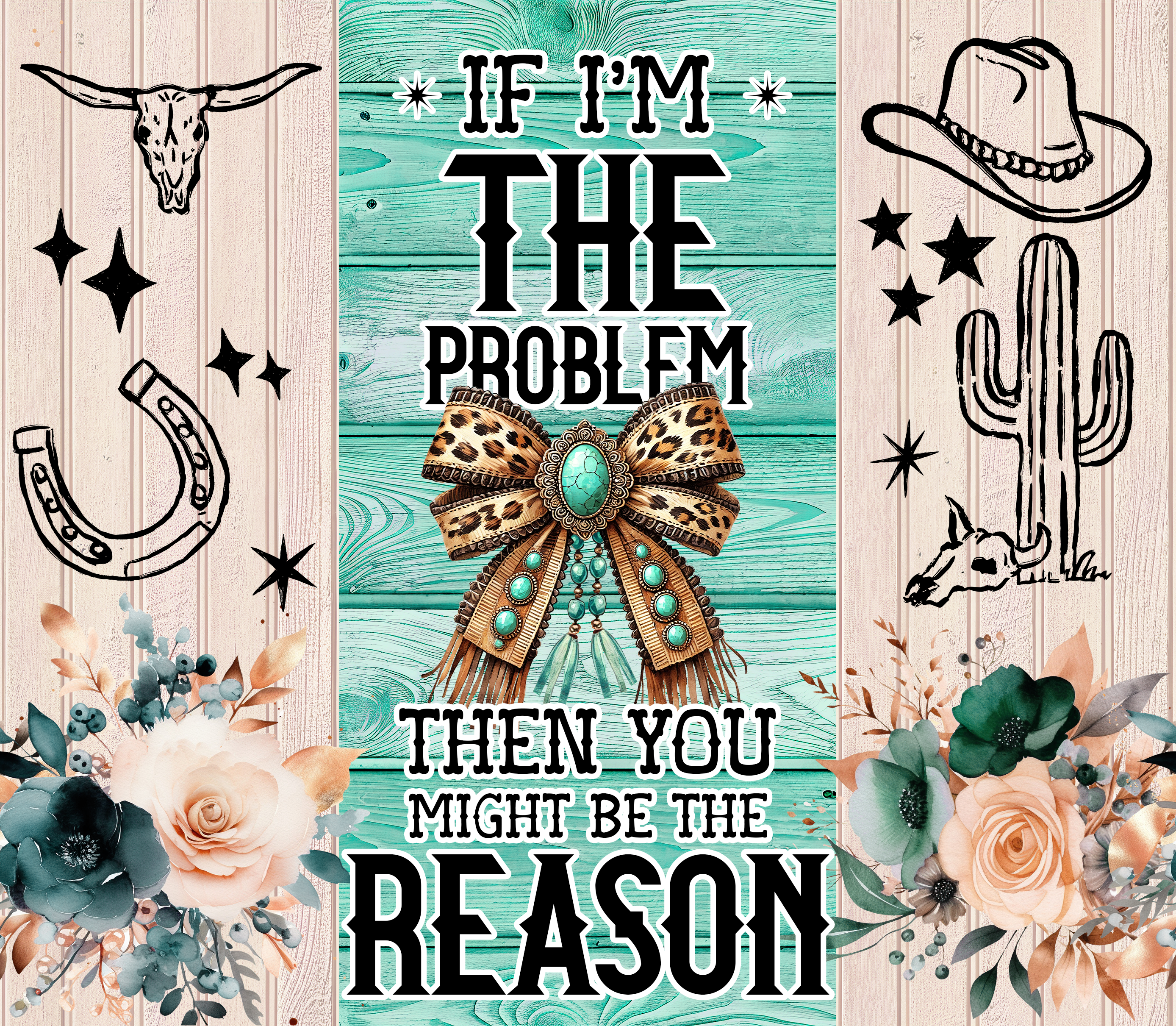 I'm The Problem 20 oz Holographic Skinny Tumbler