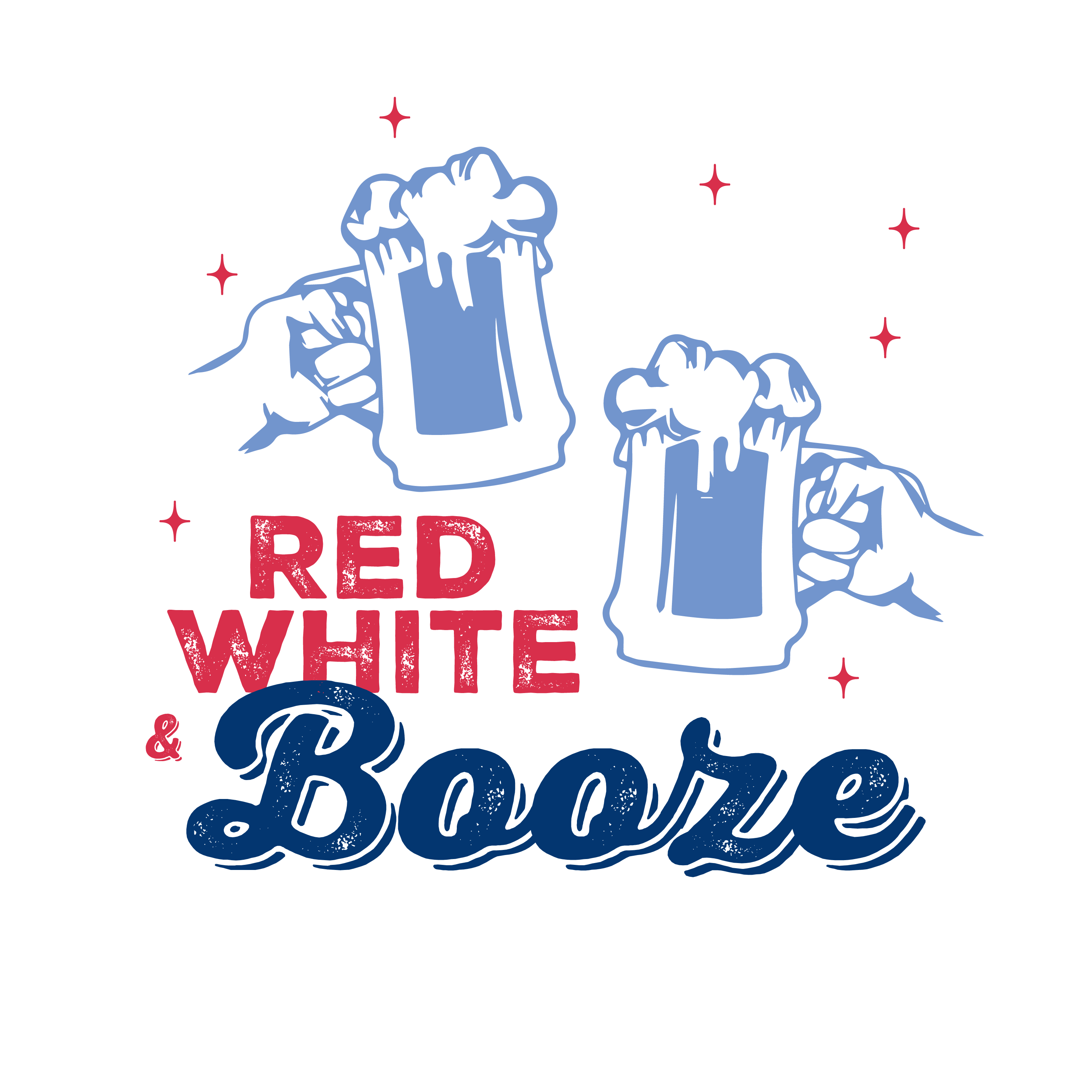Red, White & Boose Holographic 20oz Straight Skinny Tumbler
