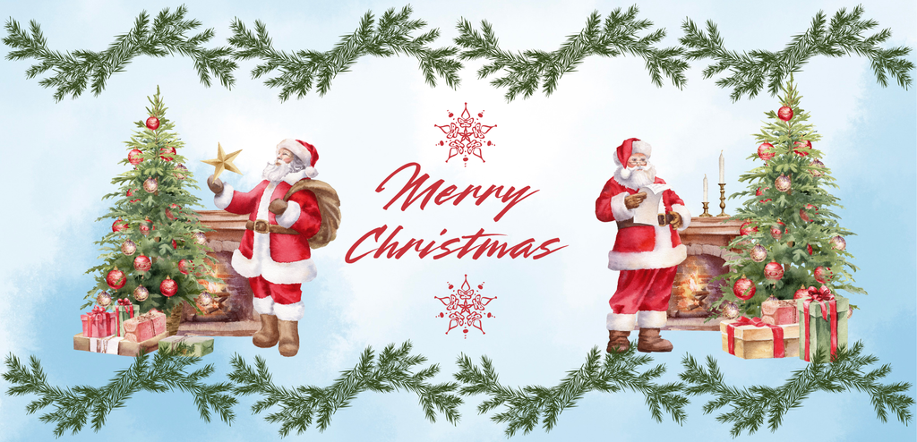 Merry Christmas 16 oz Clear Glass Can Tumbler
