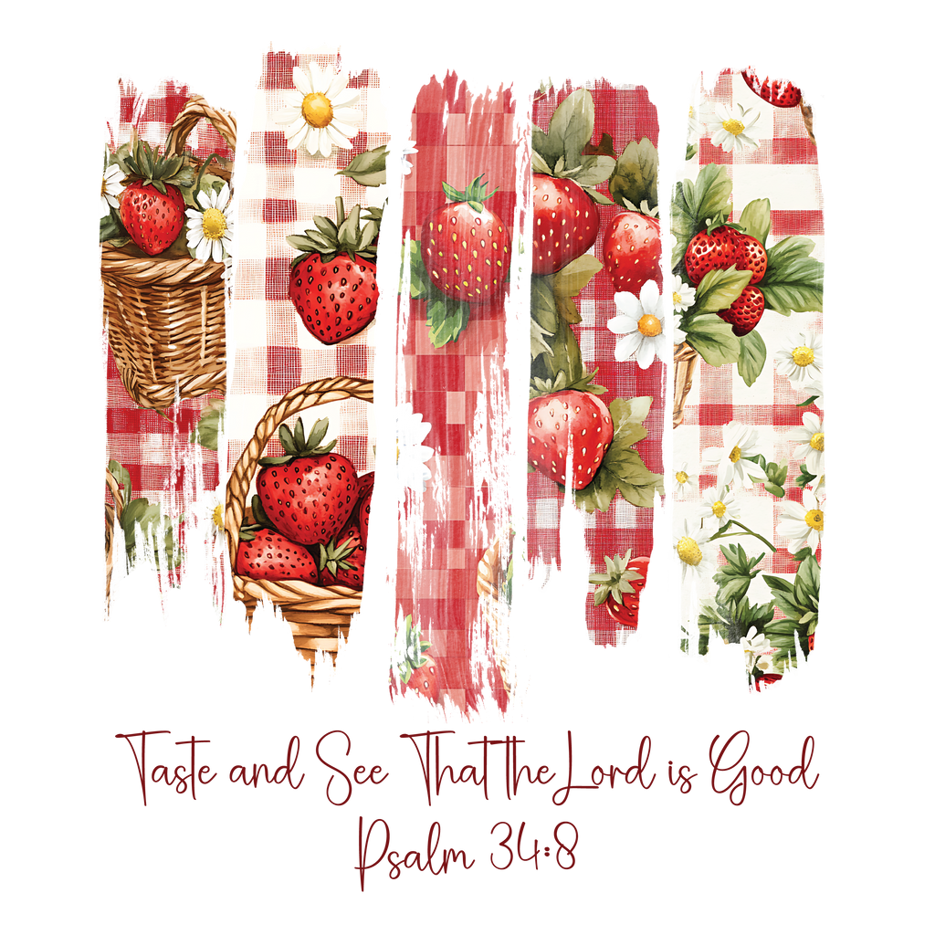Sweet Strawberry Holographic 20oz Straight Skinny Tumbler
