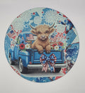 Patriotic Highland Textured Glass Cutting Board