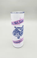 This Girl Rides 20oz Straight Skinny Tumbler W/ Sliding Lid & Straw