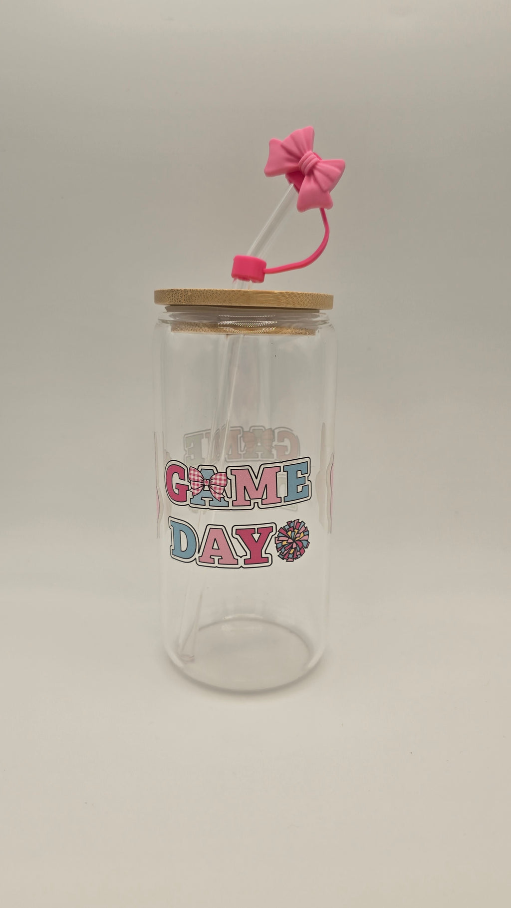 Game Day 16oz Clear Glass Tumbler