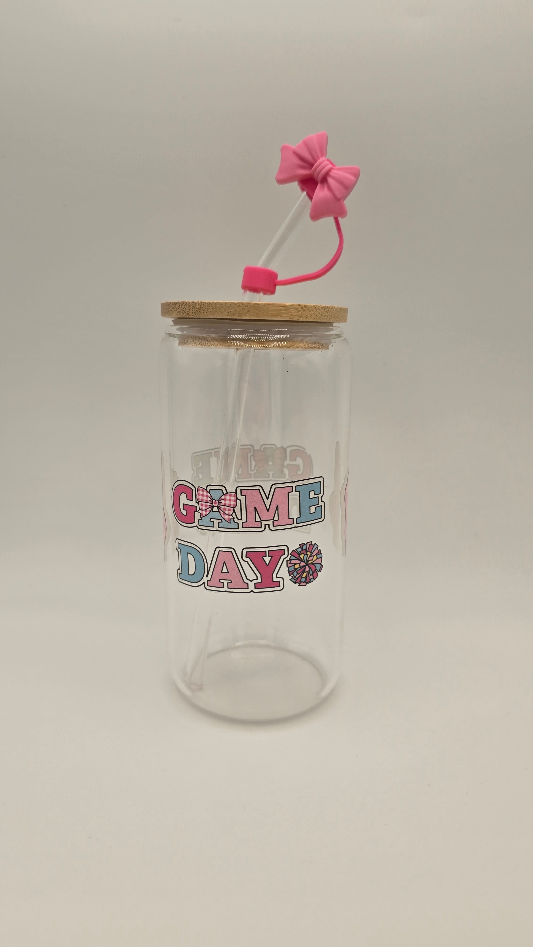 Game Day 16oz Clear Glass Tumbler