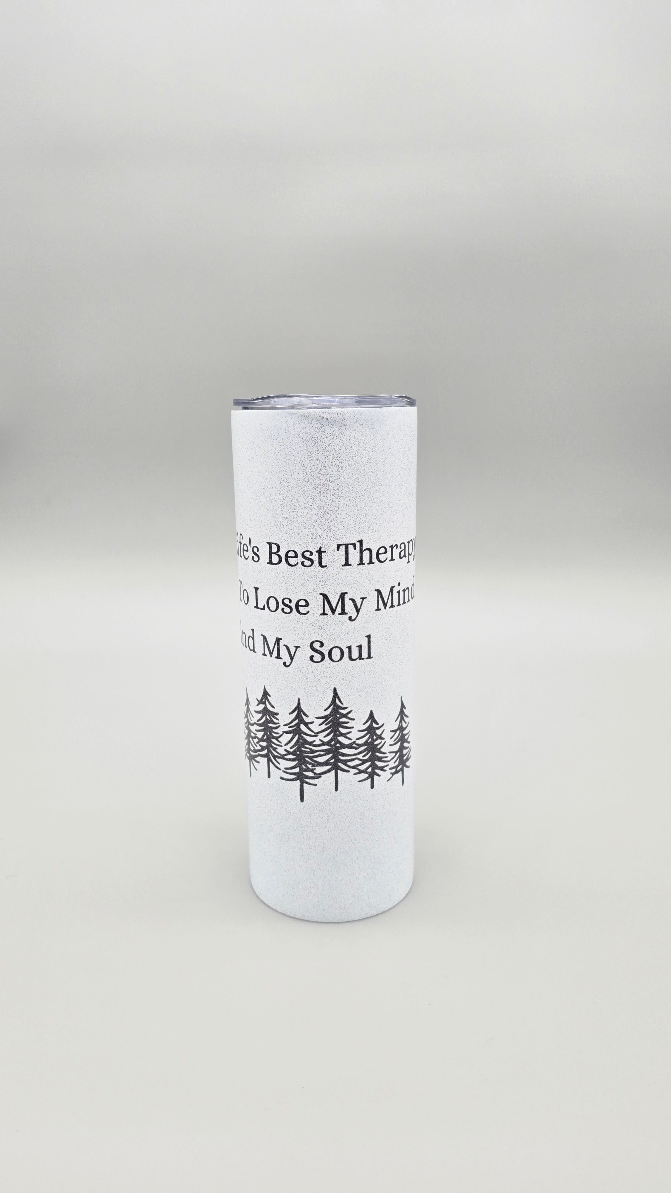 Nature is Life's Best Therapy ed.2 - Metallic Glitter 20oz Straight Skinny Tumbler