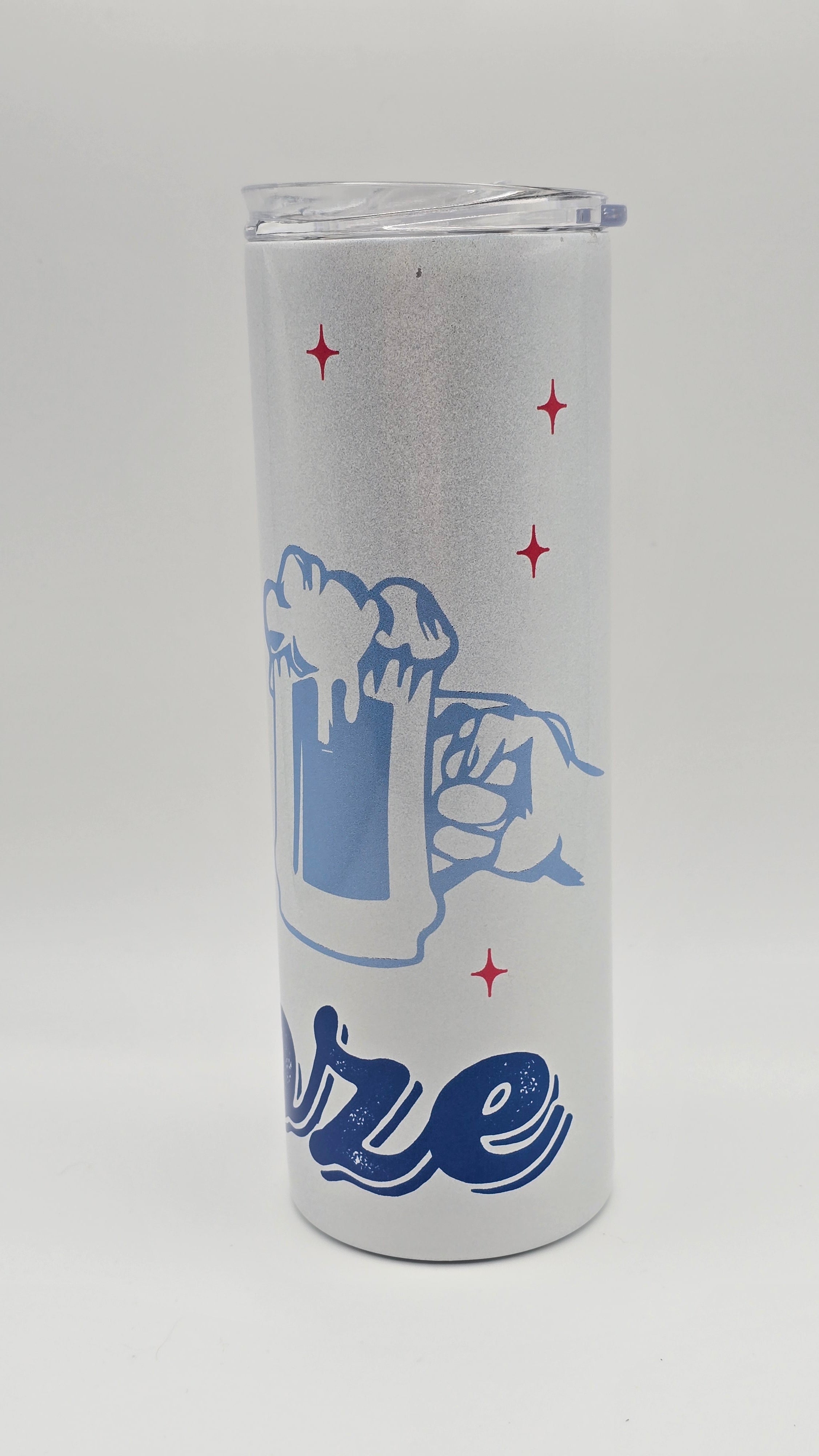 Red, White & Boose Holographic 20oz Straight Skinny Tumbler