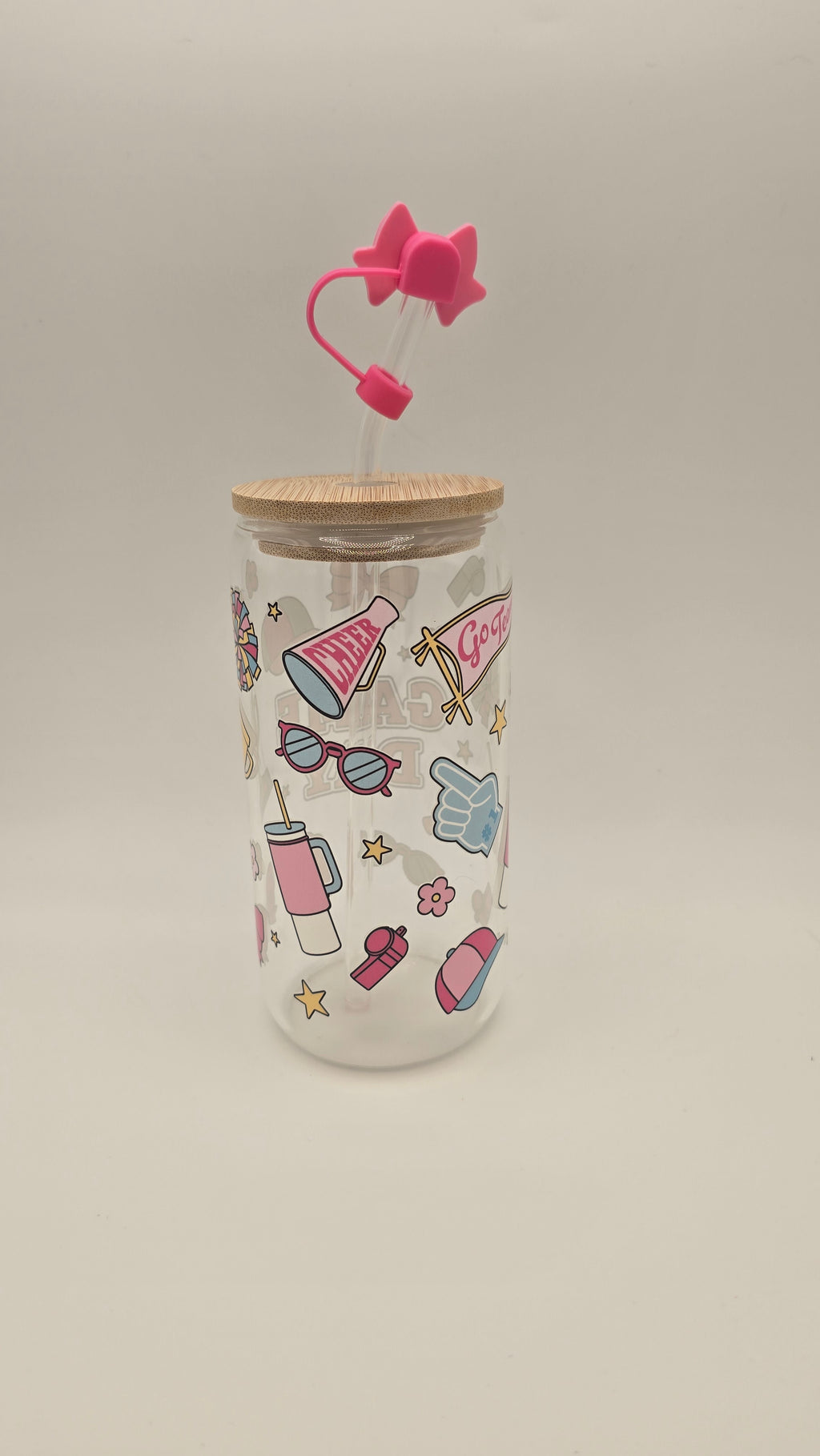 Game Day 16 oz Clear Glass Tumbler