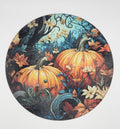 Pumpkin Fall Textured Glass Cutting Board
