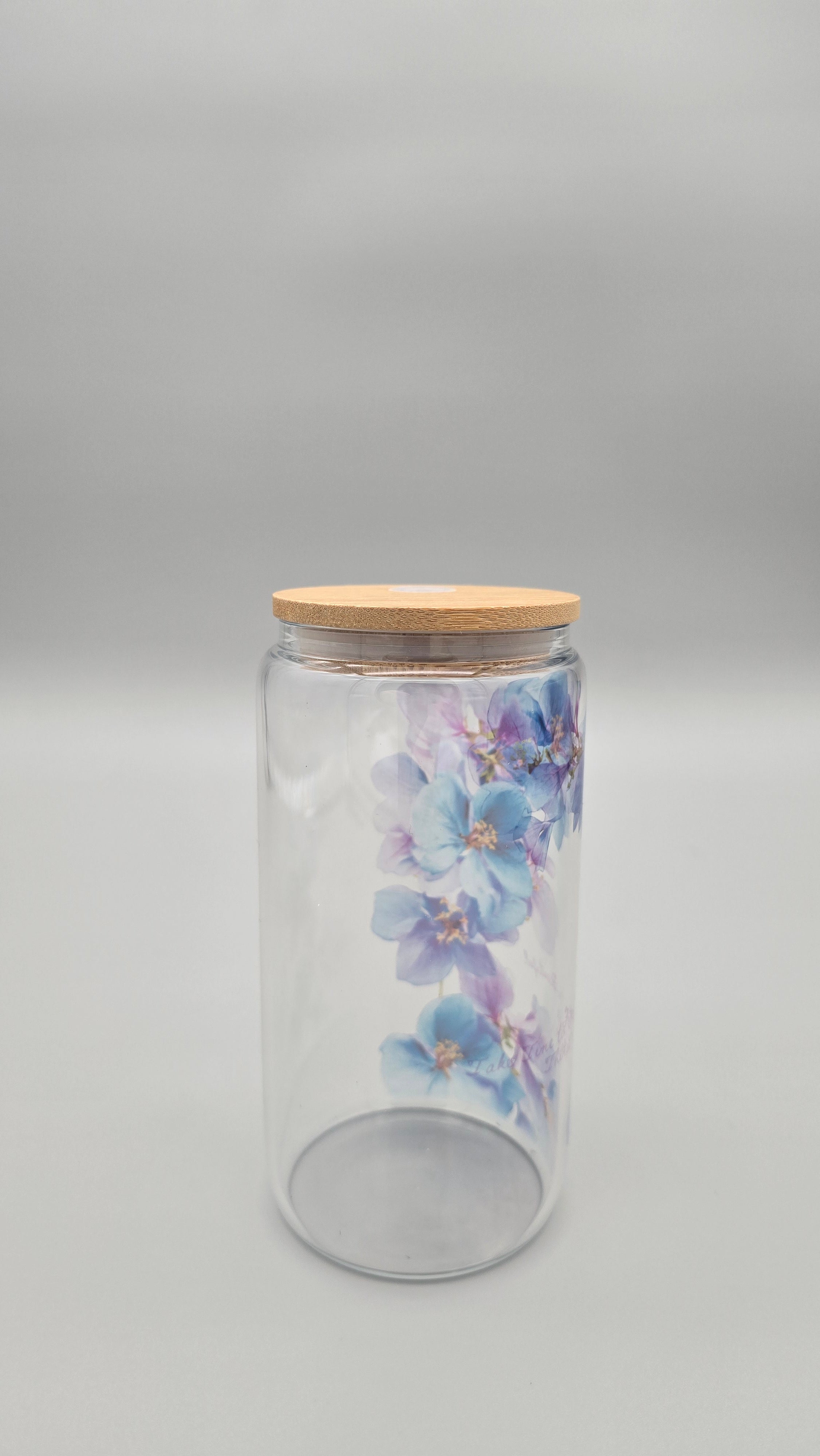 Take Time 16 oz Glass Can Tumbler