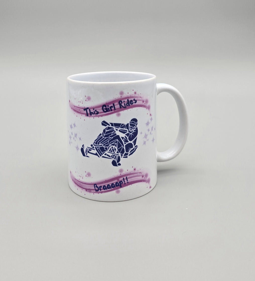 This Girl Rides 11 oz Ceramic Mug