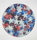 Red White & Blue Stars Textured Glass Cutting Board