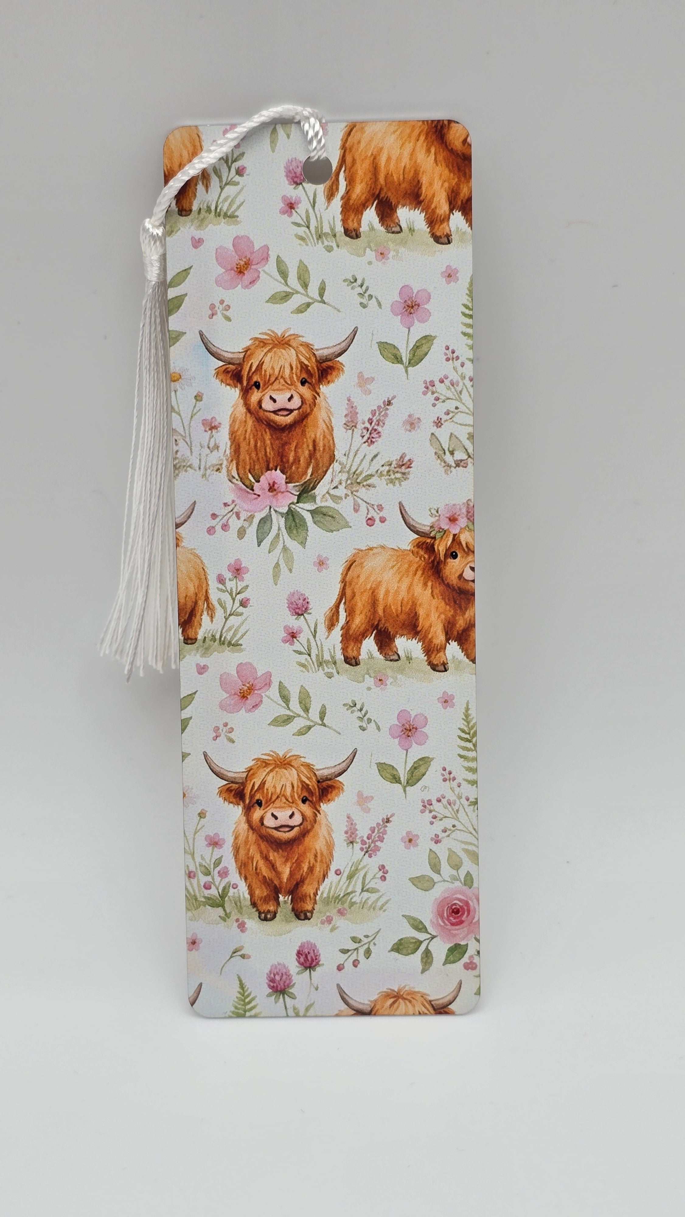 Highland Cow Metal Bookmark
