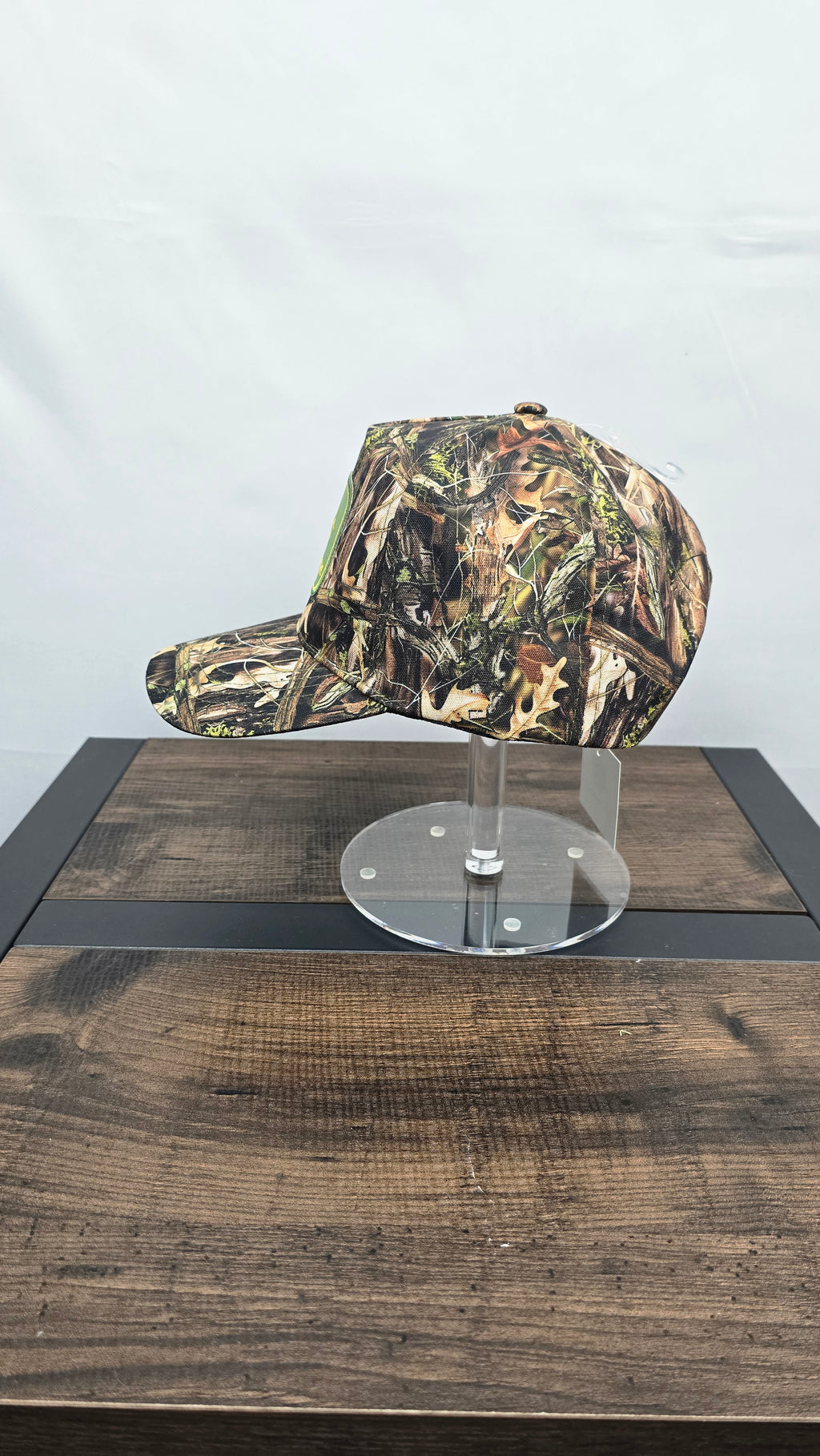Camo Baseball Cap With John Deere Embroidered Patch