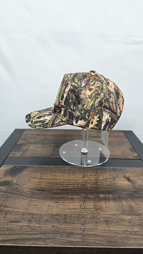 Camo Baseball Cap With John Deere Embroidered Patch