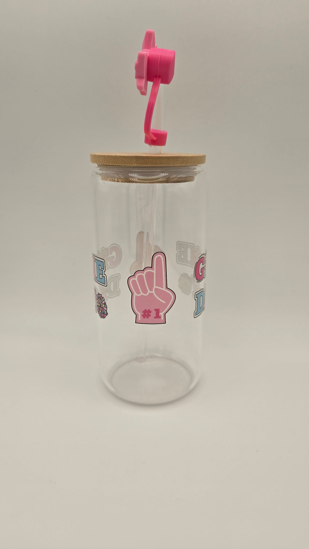 Game Day 16oz Clear Glass Tumbler