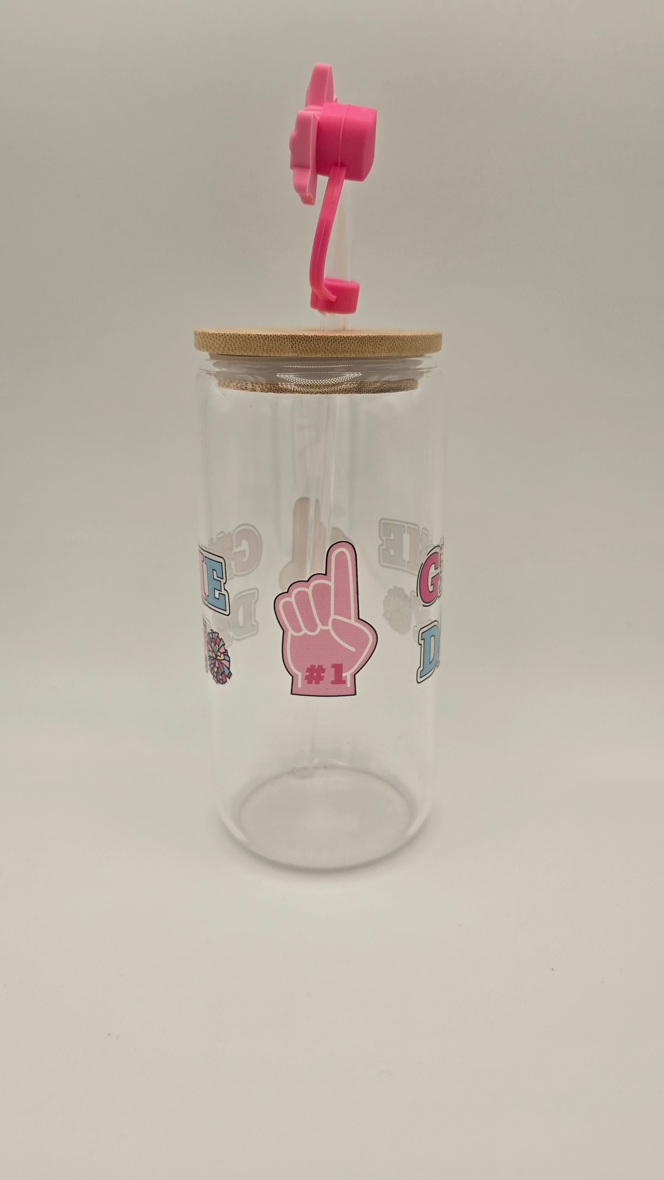 Game Day 16oz Clear Glass Tumbler