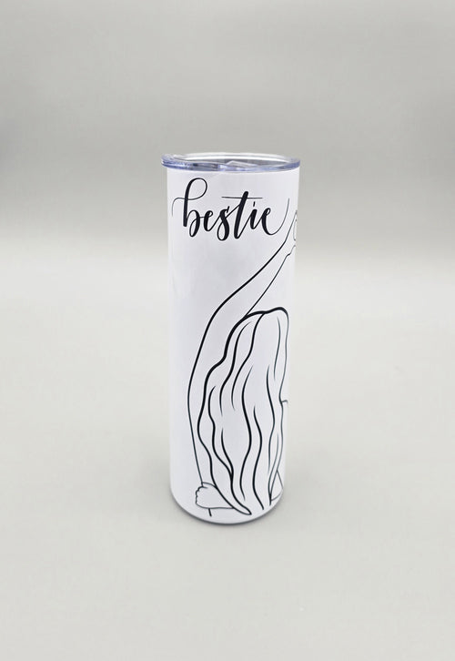 Bestie Together 20oz Straight Skinny Tumbler