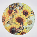 Sunflower Textured Glass Cutting Board