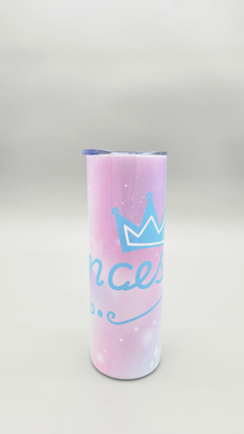 Blue Princess 20oz Straight Skinny Tumbler