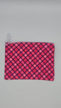 Pink Plaid Small Pouch