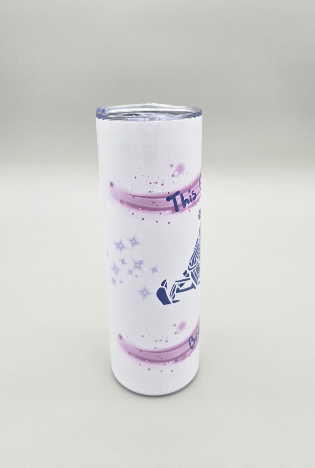 This Girl Rides 20oz Straight Skinny Tumbler W/ Sliding Lid & Straw