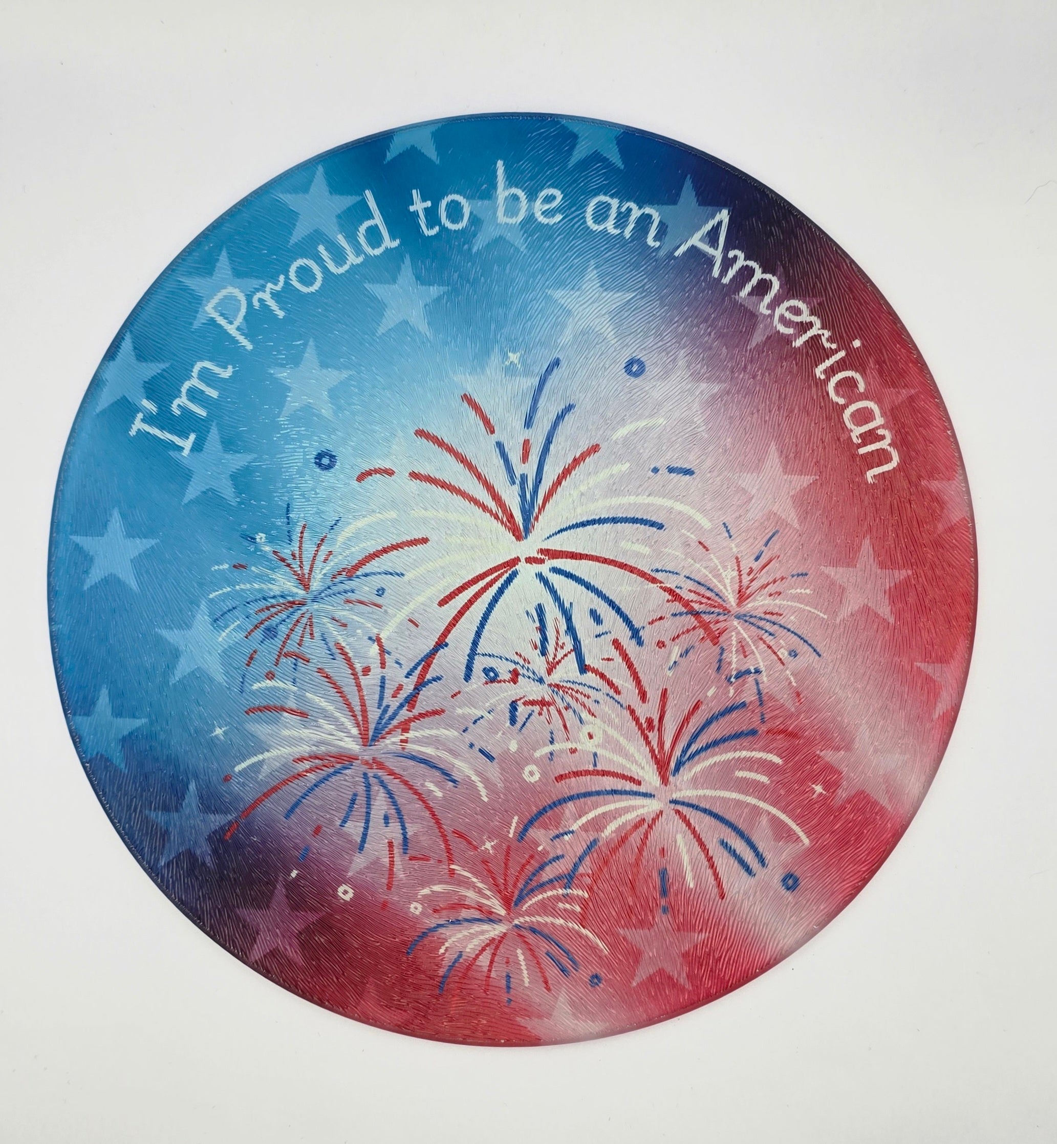 Proud American Textured Glass Cutting Board