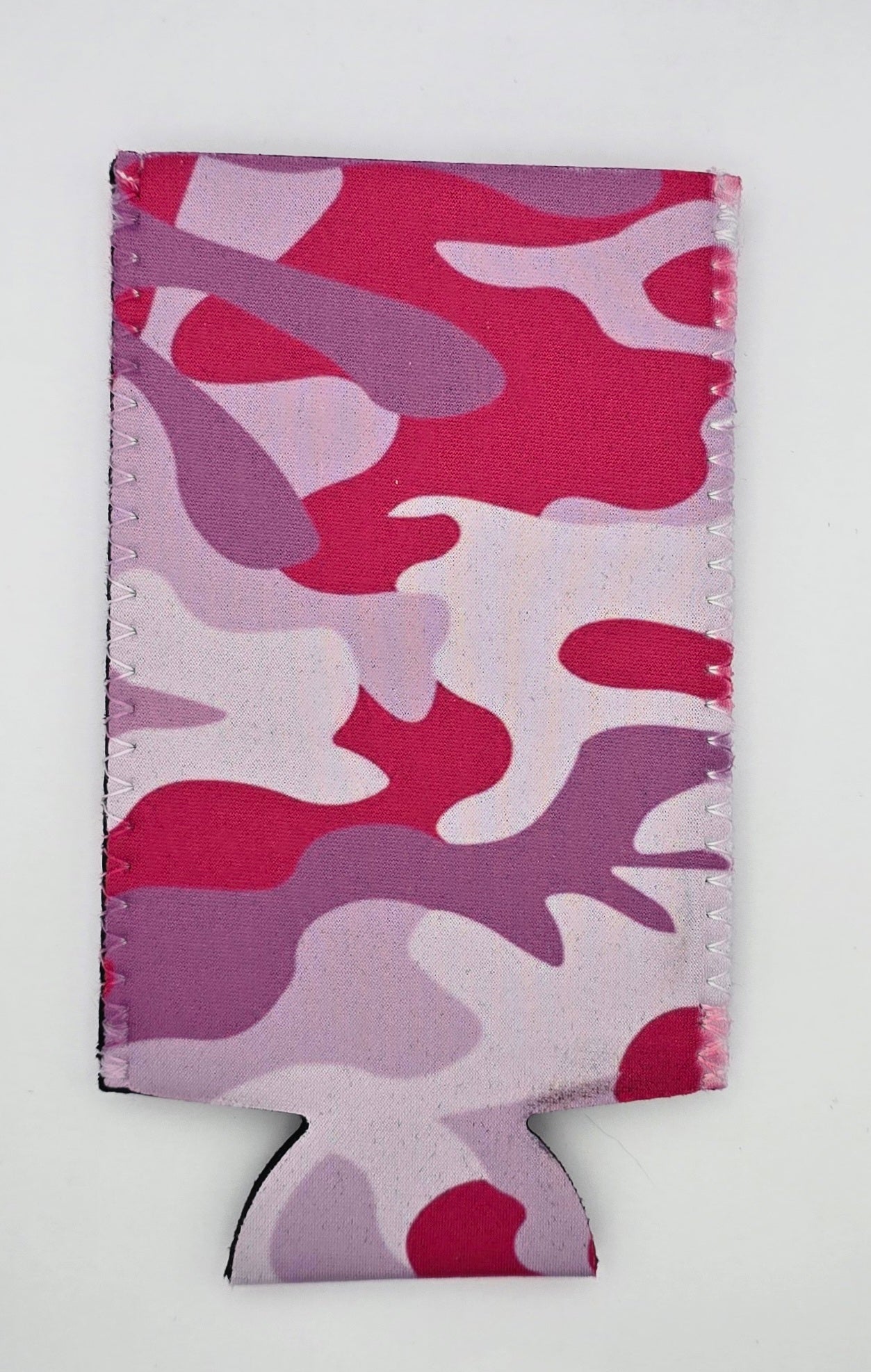Pink Camo 12 oz Slim Can Cooler Sleeve