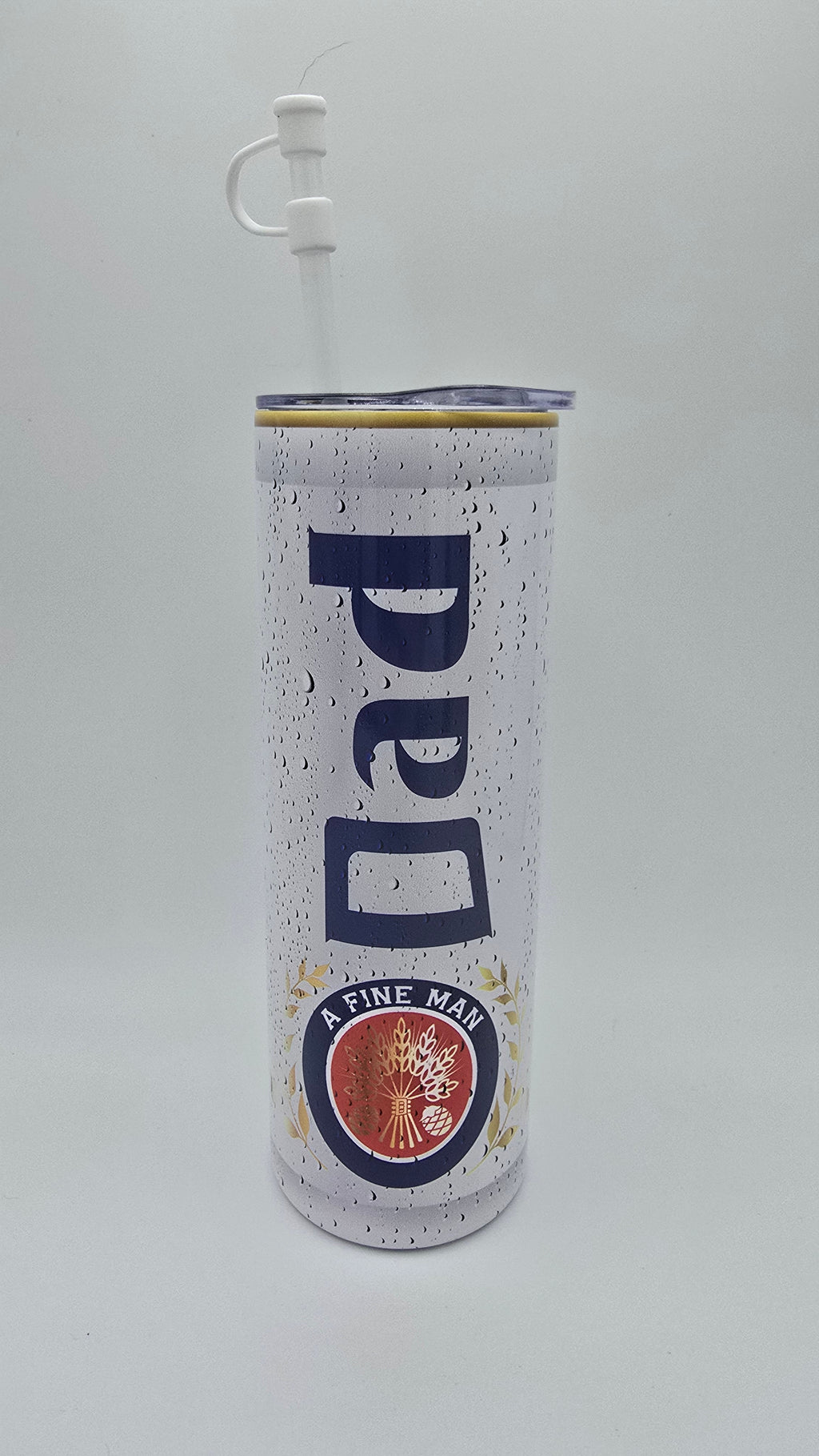 Dad A Fine Man 20oz Straight Skinny Tumbler