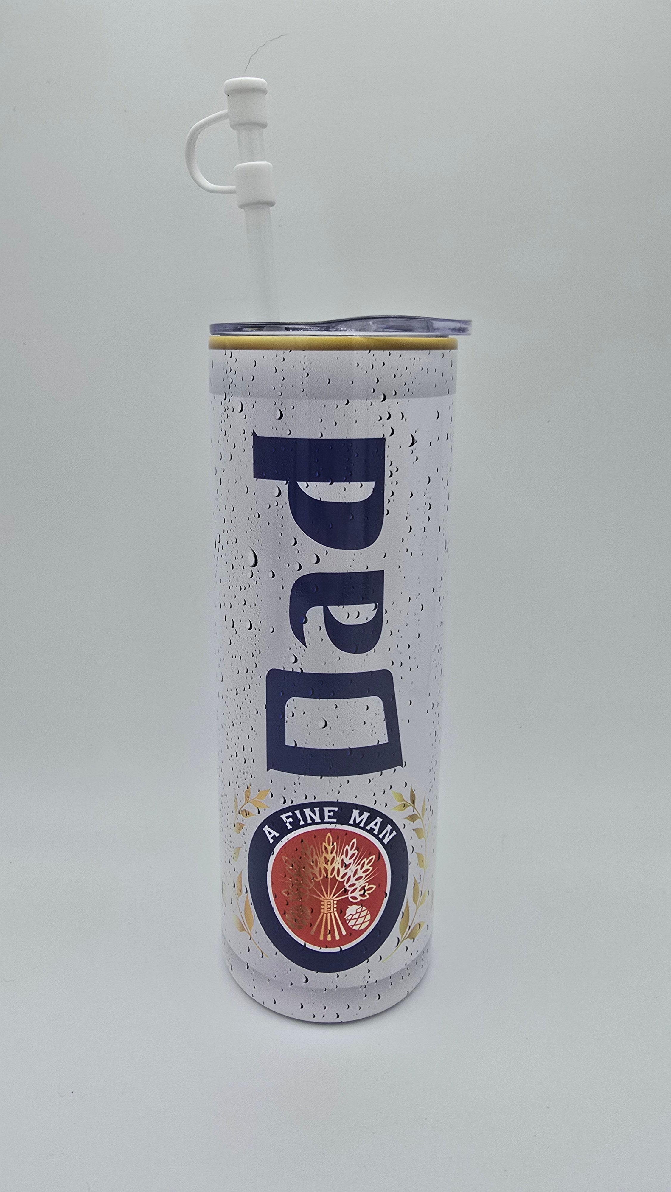 Dad A Fine Man 20oz Straight Skinny Tumbler