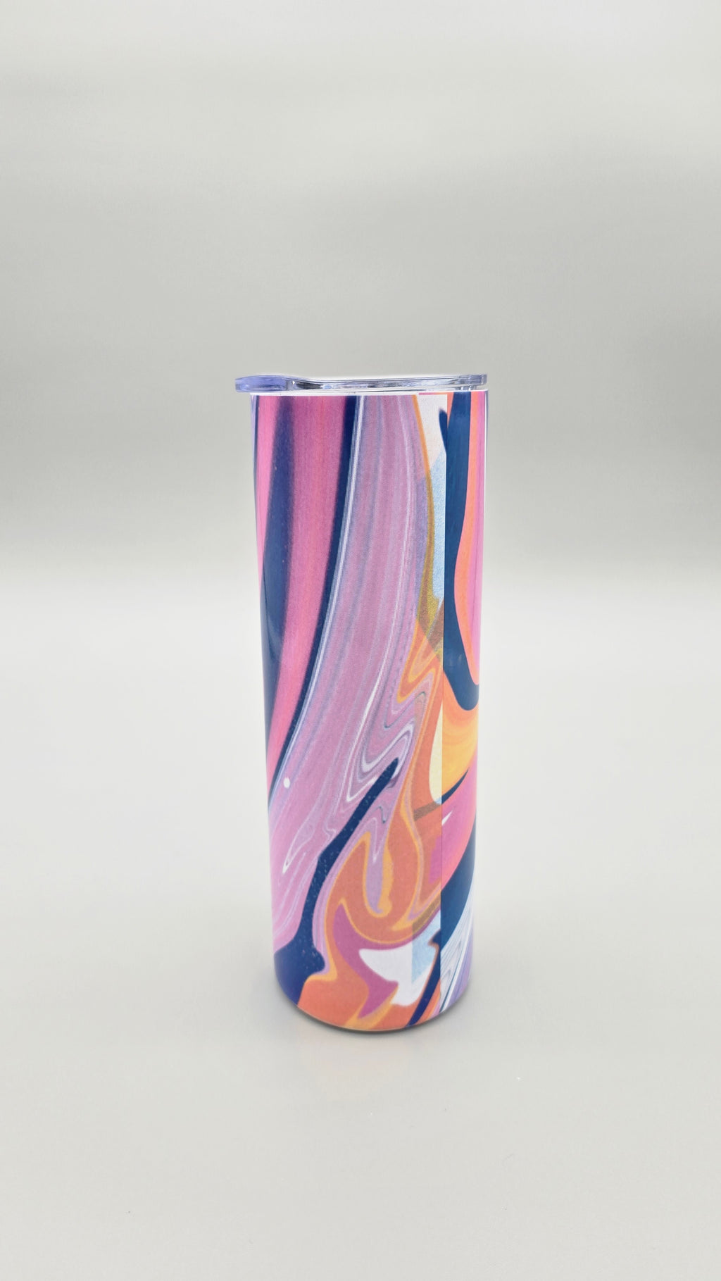 Purple and Pink Swirls 20oz Straight Skinny Tumbler