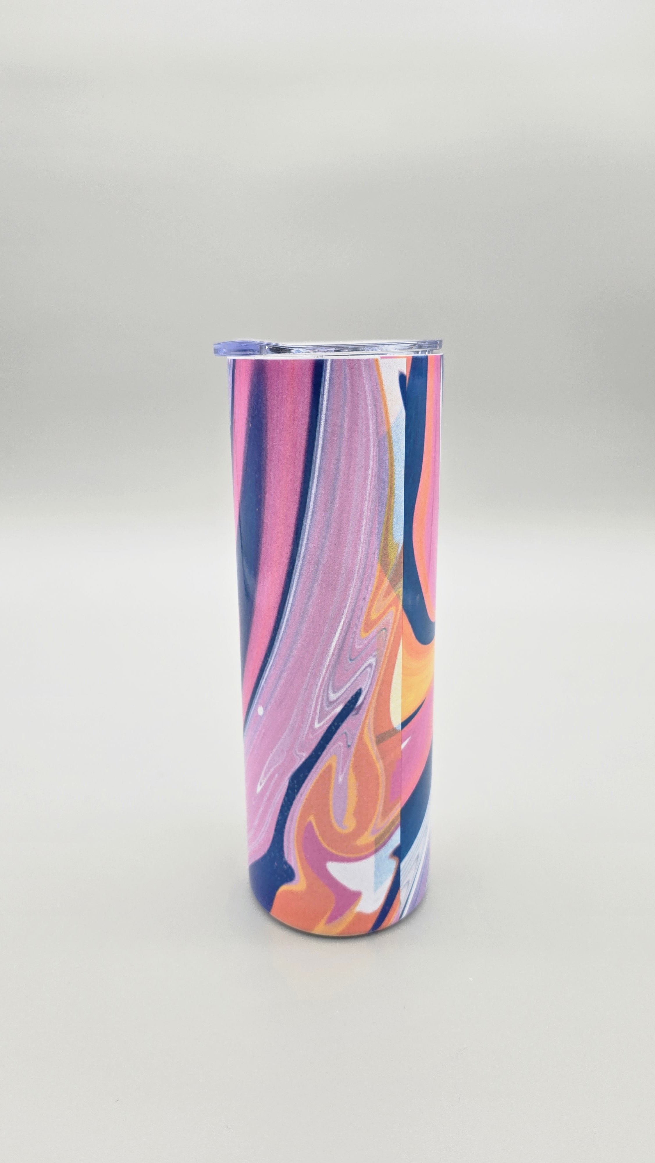 Purple and Pink Swirls 20oz Straight Skinny Tumbler