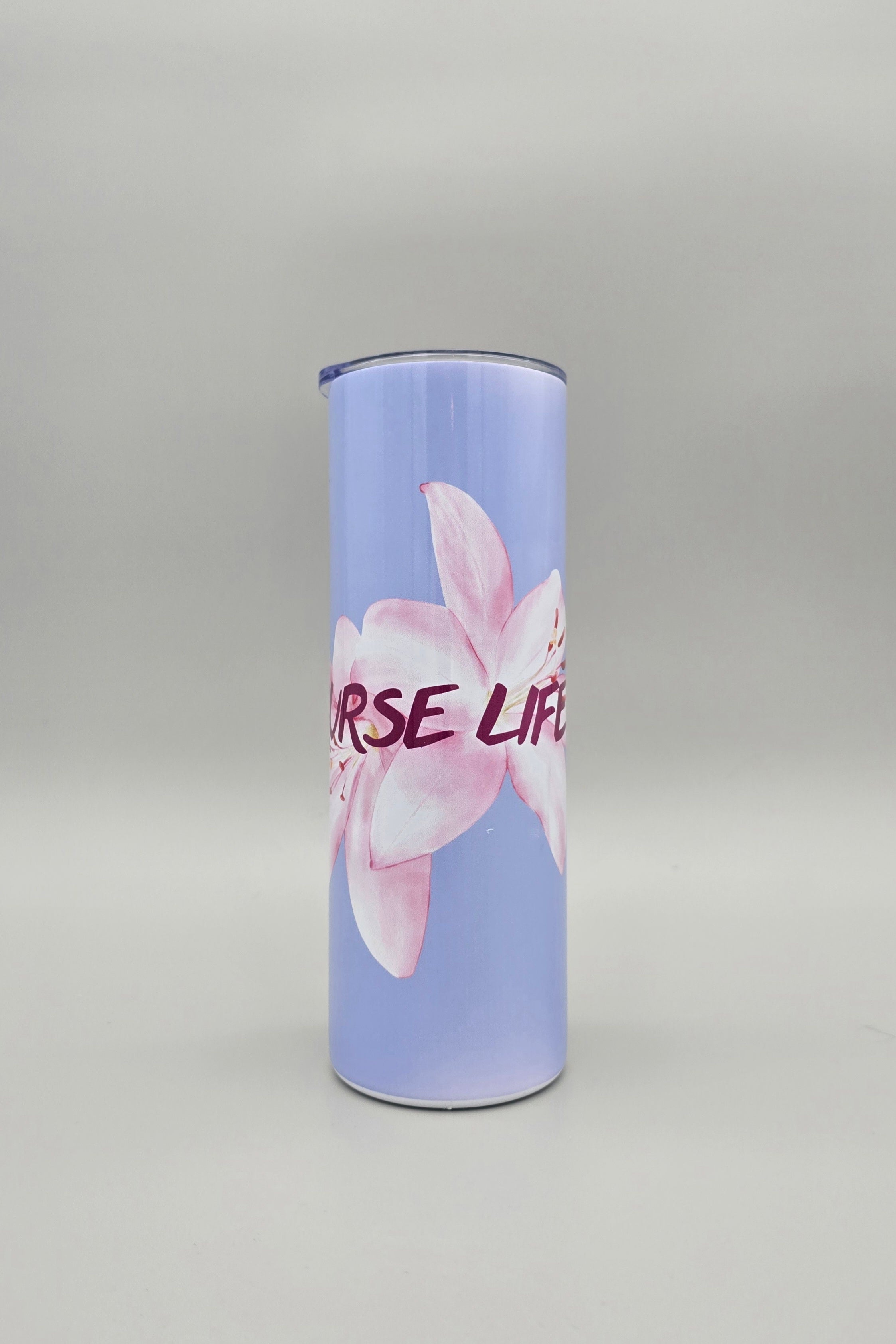 Nurse Life (smaller decal version) 20oz Straight Skinny Tumbler