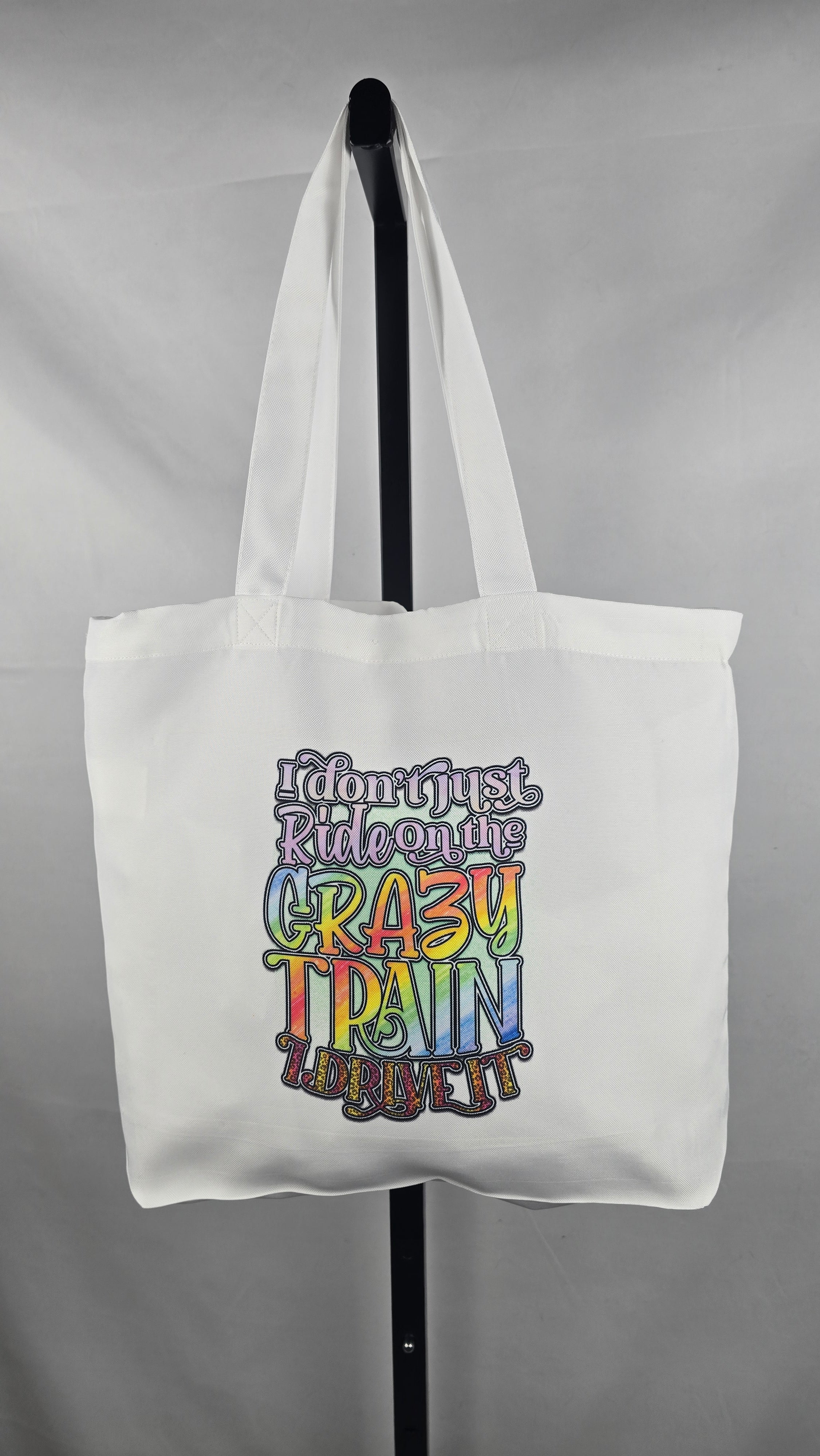 Riding the Crazy Train Tote Bag