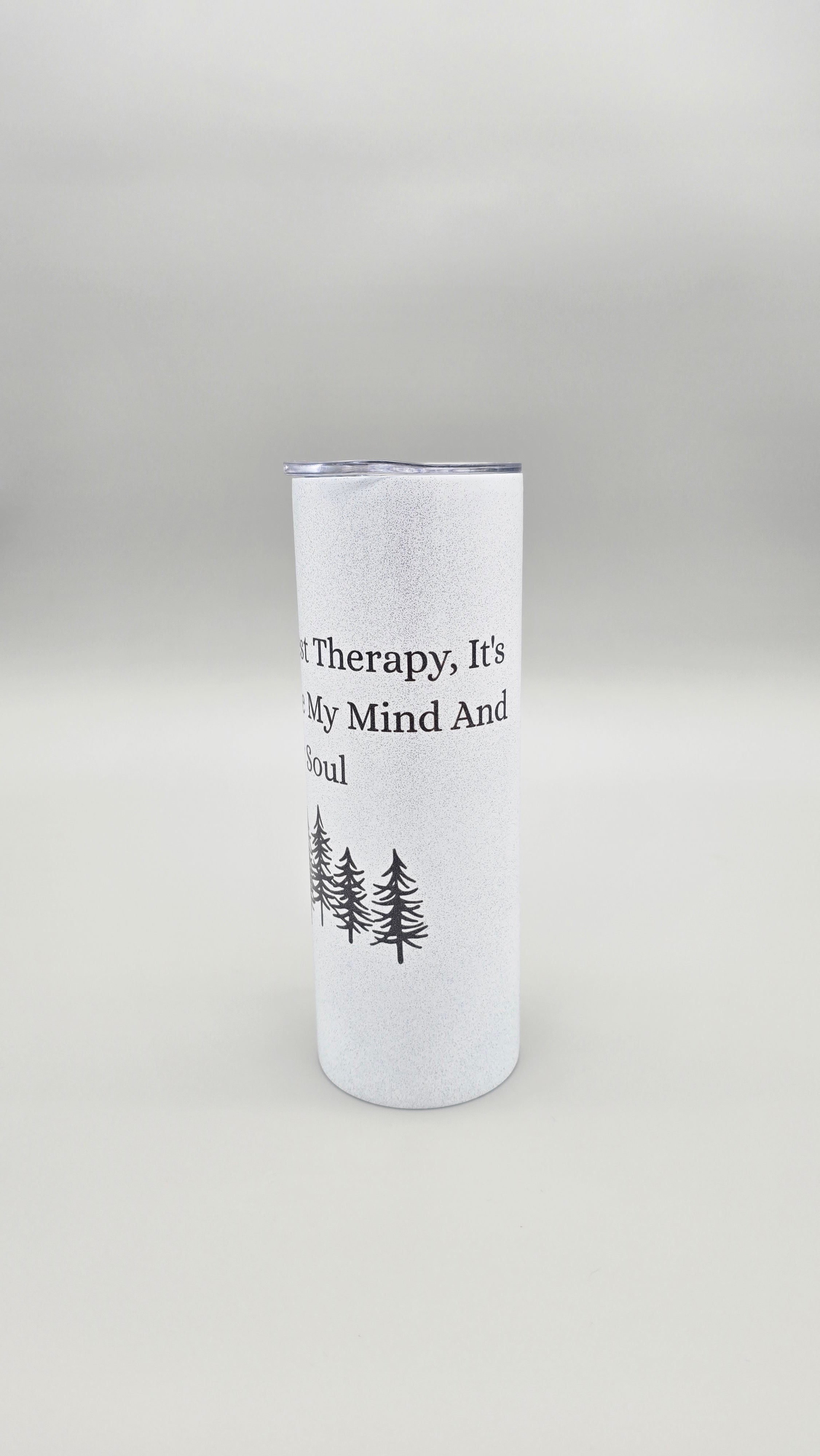 Nature is Life's Best Therapy ed.2 - Metallic Glitter 20oz Straight Skinny Tumbler