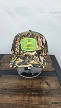 Camo Baseball Cap With John Deere Embroidered Patch