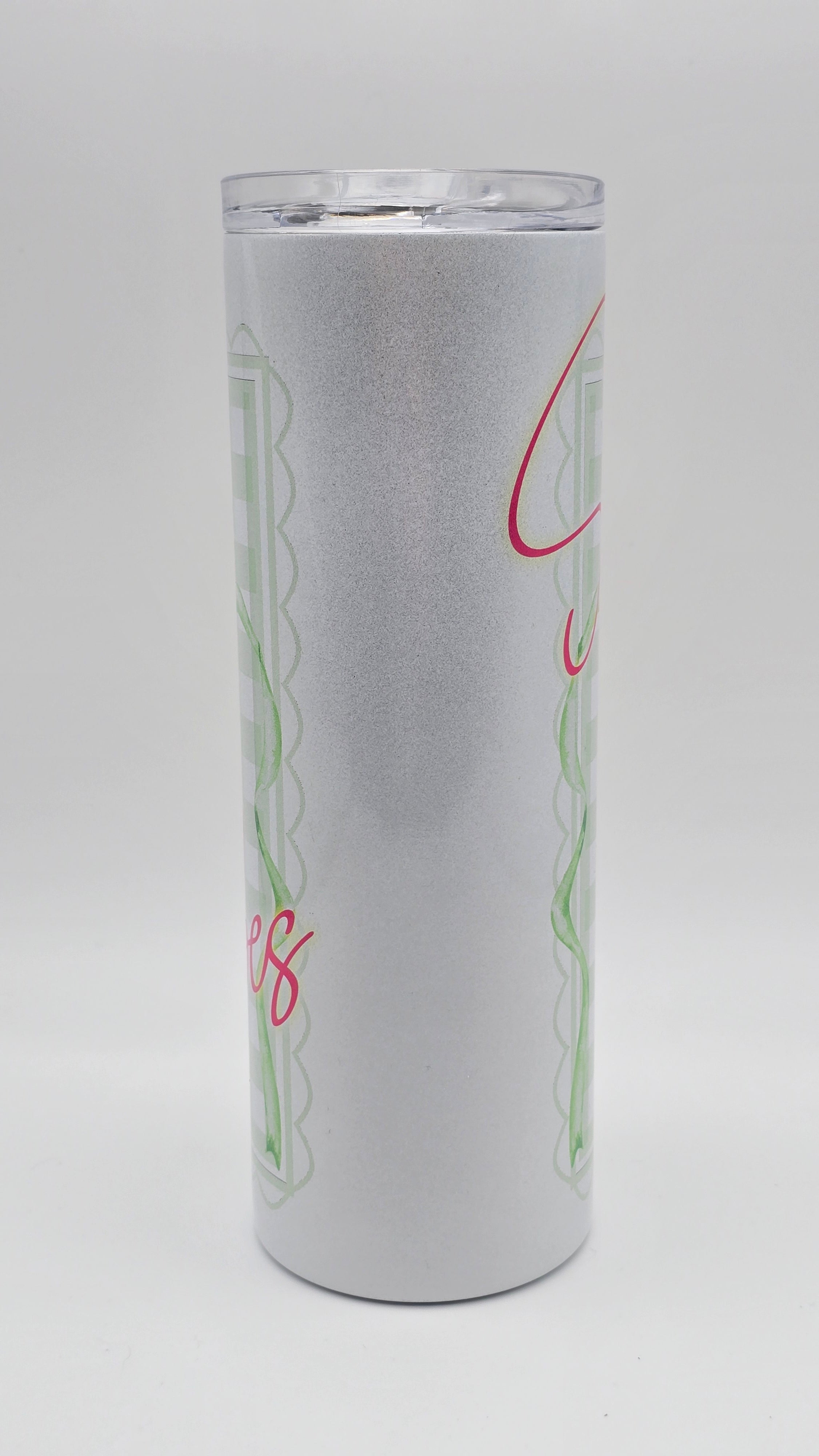 Summer Vibes 20oz Holographic Straight Skinny Tumbler