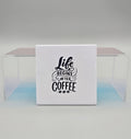 Life Begins After Coffee Ceramic Drink Coaster