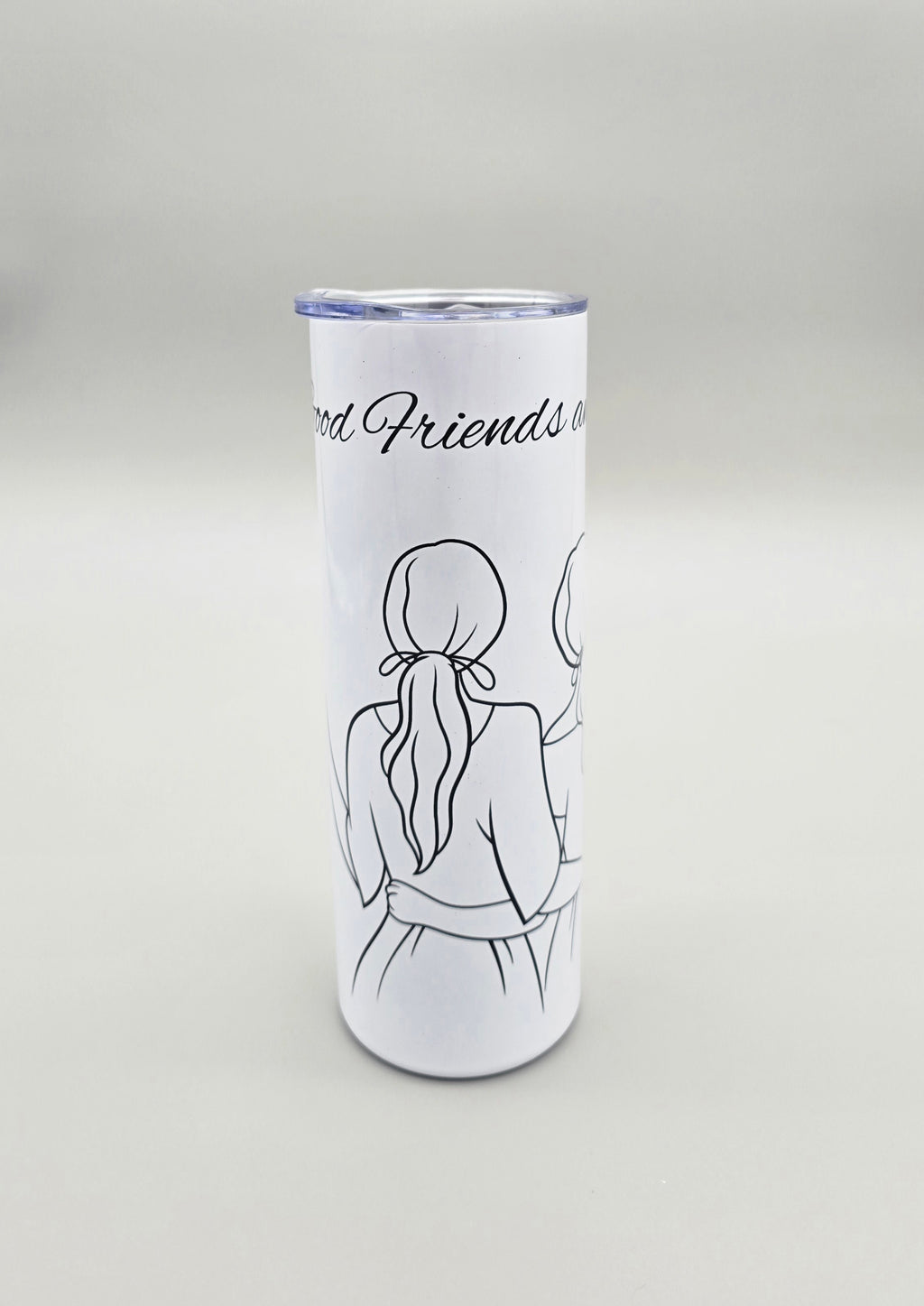 Good Friends and Wine 20oz Straight Skinny Tumbler