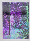 Magical Winter Lights Textured Glass Cutting Board