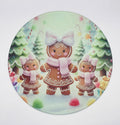 Ginger Bread Girls Textured Glass Cutting Board