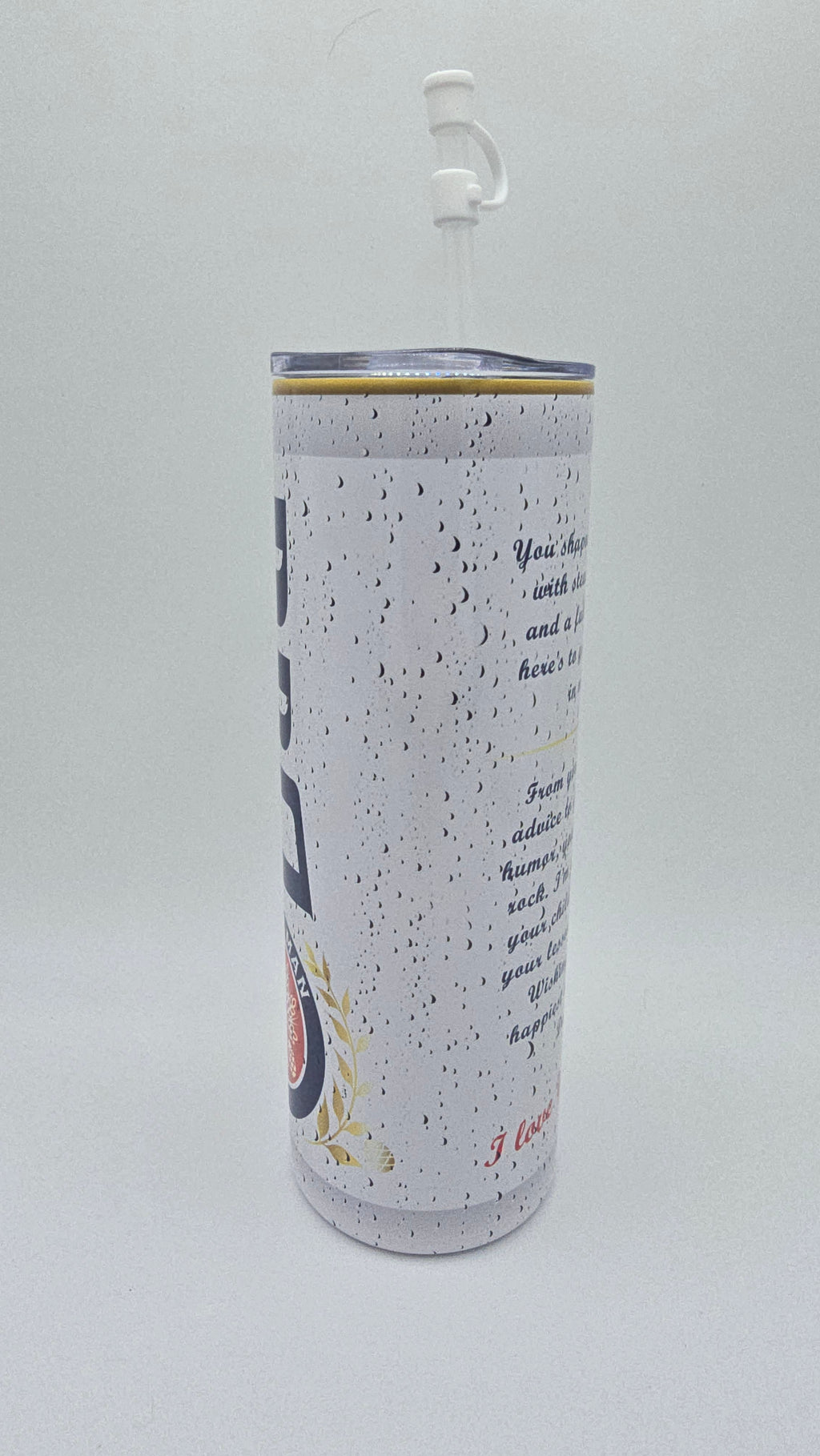 Dad A Fine Man 20oz Straight Skinny Tumbler