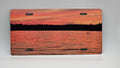 Sunset in the Bay Aluminum License Plate Sign