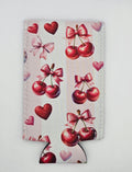 Sweet Red Cherry 12 oz Slim Can Cooler Sleeve