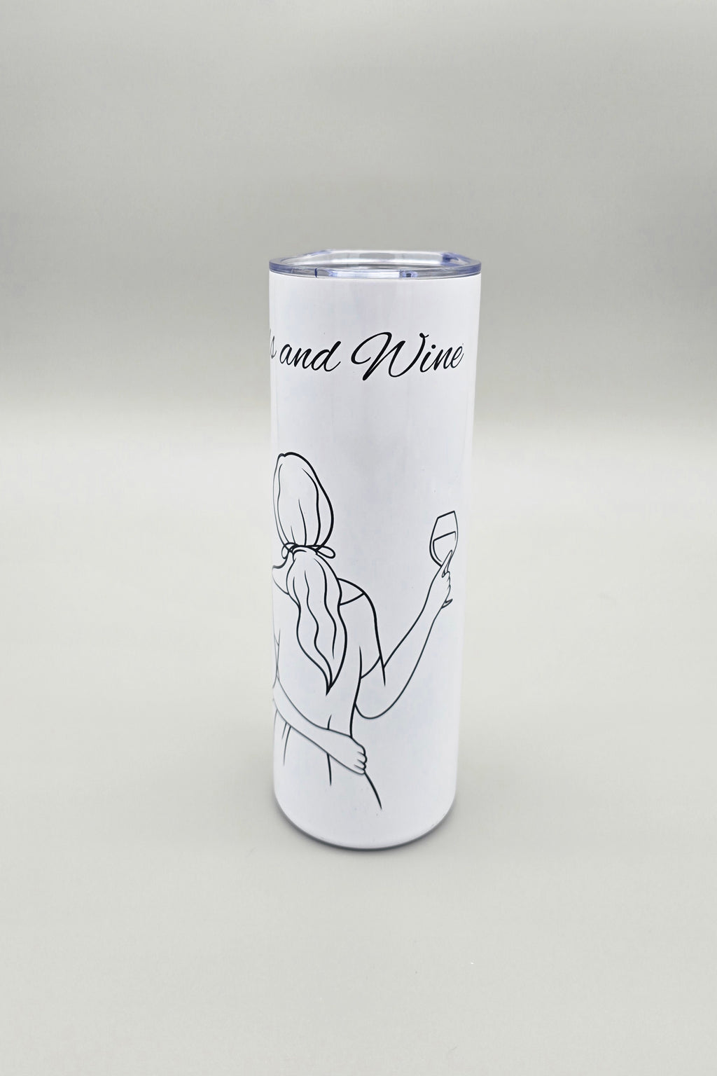 Good Friends and Wine 20oz Straight Skinny Tumbler