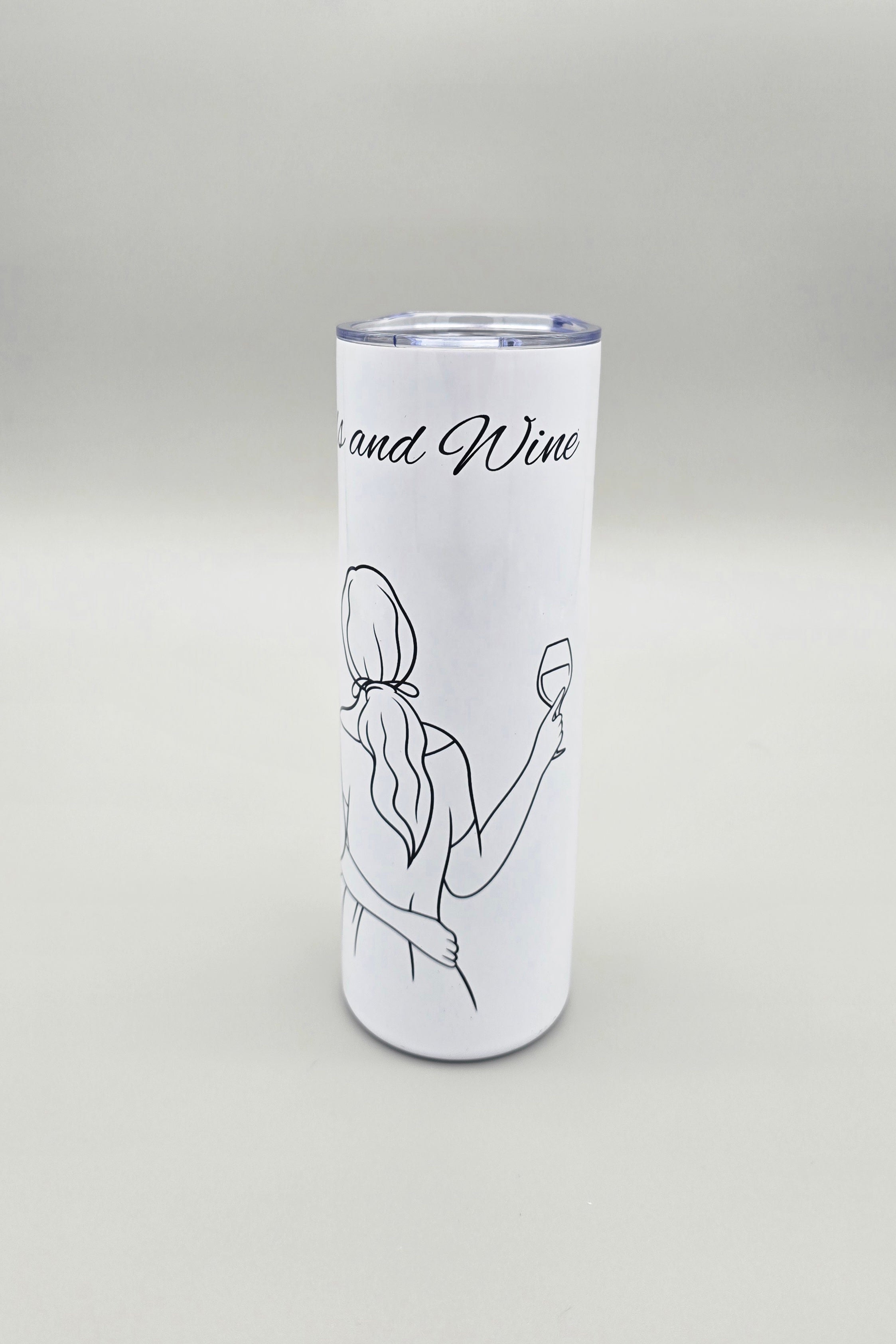 Good Friends and Wine 20oz Straight Skinny Tumbler