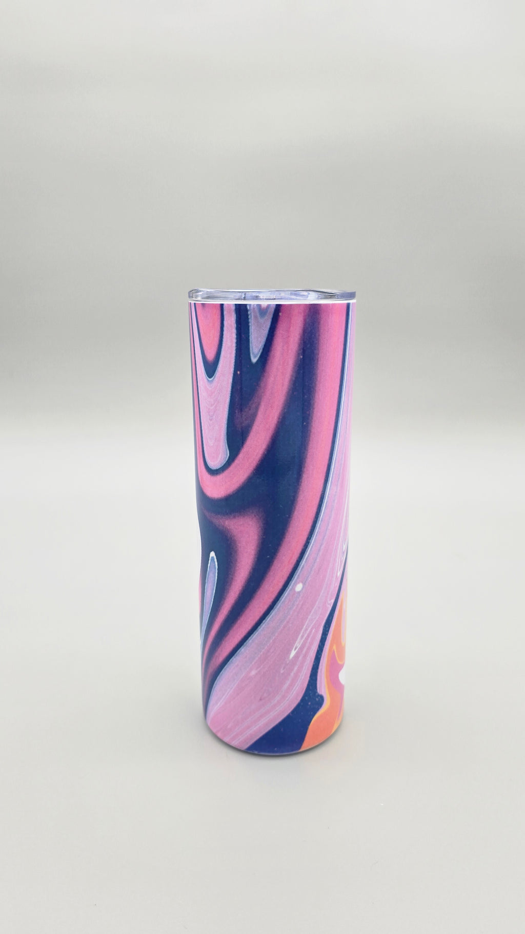 Purple and Pink Swirls 20oz Straight Skinny Tumbler