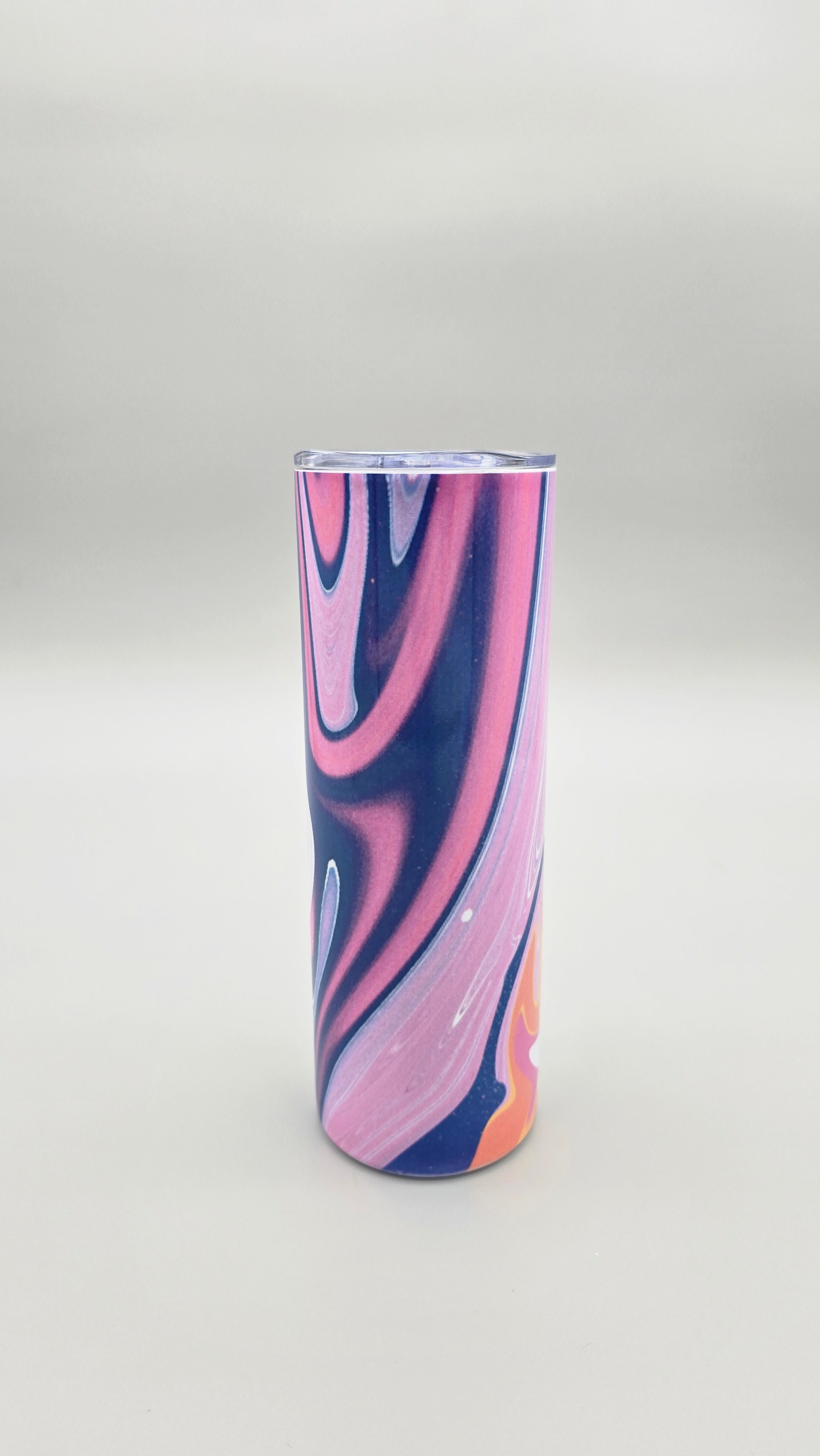 Purple and Pink Swirls 20oz Straight Skinny Tumbler