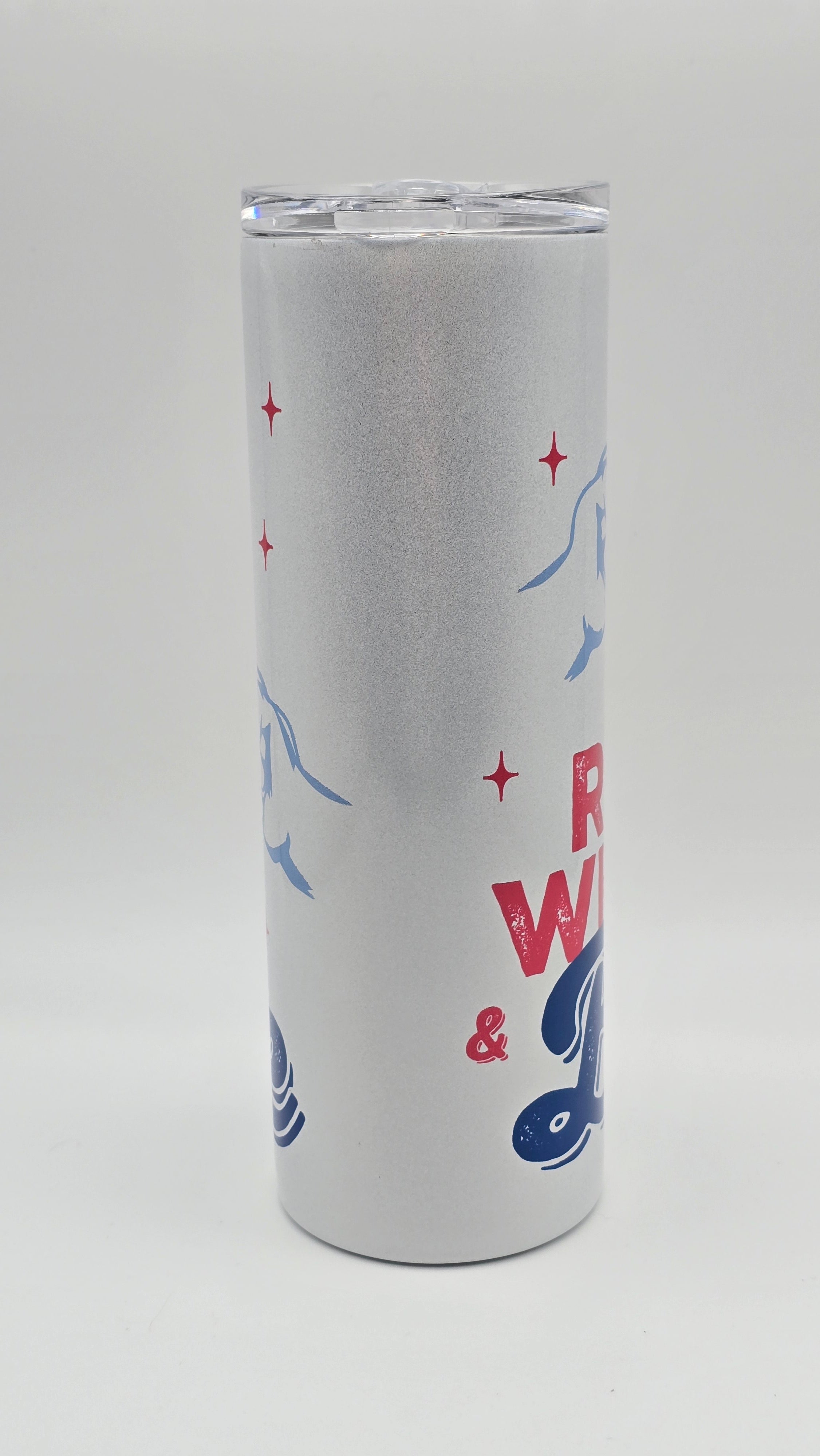 Red, White & Boose Holographic 20oz Straight Skinny Tumbler